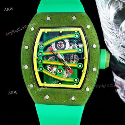 Green Richard Mille RM 59-01 Yohan Blake Tourbillon Watch Replica